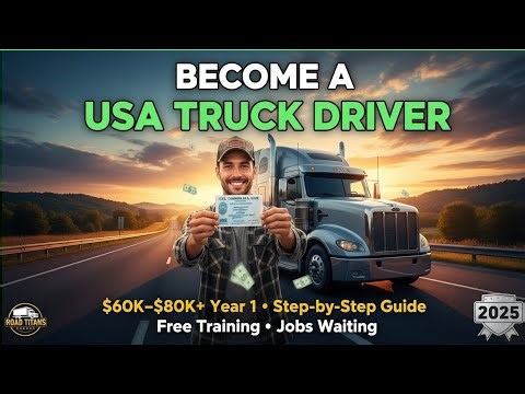 How to Become a Truck Driver in the USA 2025 – Step-by-Step Guide