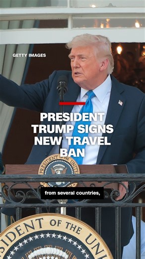 President Donald Trump announced a new travel ban, blocking several countries from entry to the US. The ban will fully restrict entry of nationals from Afghanistan, Myanmar, Chad, Republic of the Congo, Equatorial Guinea, Eritrea, Haiti, Iran, Libya, Somalia, Sudan and Yemen. It will also partially restrict nationals from Burundi, Cuba, Laos, Sierra Leone, Togo, Turkmenistan and Venezuela. The proclamation signed does include exceptions for lawful permanent residents, existing visa holders, cert