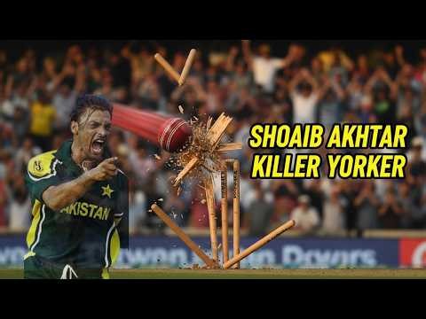 Shoaib Akhtar Killer Yorkers – Fastest, Unplayable bowling in Cricket History!