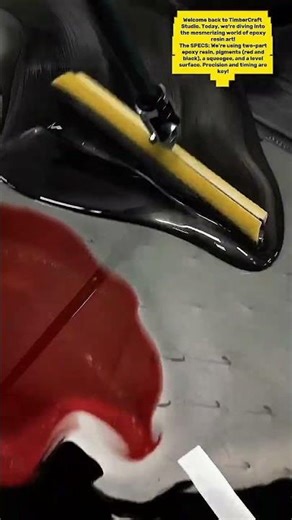 Epoxy Resin Magic: Create Stunning Art with a Squeegee! | Educational Short"