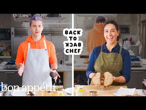 Ninja Tries to Keep Up with a Professional Chef | Back-to-Back Chef | Bon Appétit