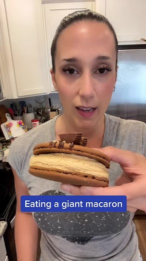 Giant Macaron Mukbang: The Right Way to Eat!
