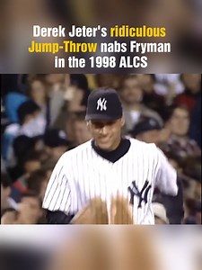 338K views · 9K reactions | On October 6, 1998, Yankees shortstop Derek Jeter made a memorable jump-throw to field Travis Fryman's grounder for an out in the ALCS. (via MLB) #baseball #MLB #yankees #DerekJeter | MLB Throwbacks | Facebook