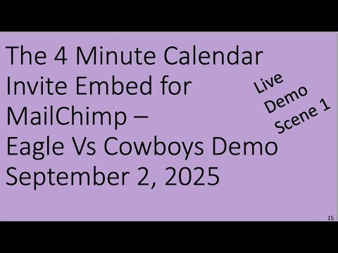 RSVP Button Demo For MailChimp