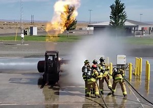 Firefighter safety in BLEVE-possible situations When battling a propane tank frre or another ype of incident where a BLEVE is possible, National Institute for Occupational Safety and Health NIOSH recommends firefighters do the following: ‣ Keep as much distance from the fire as possible by using unmanned hose holders or monitor nozzles. ‣ Flood containers with large quantities of water to cool them until well after the fire is Out ‣ Avoid icing by not directing water at the source of a leak. ‣ B