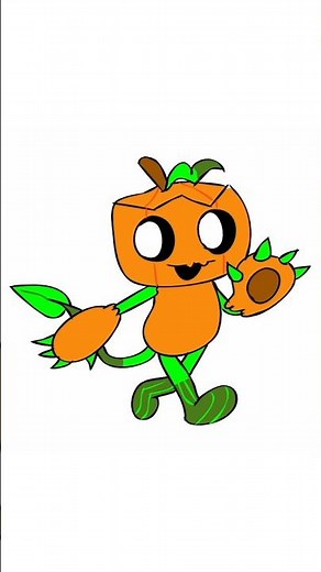 Drawing Gourdy from Dandy’s World | Speed Drawing Challenge 🎃✏️