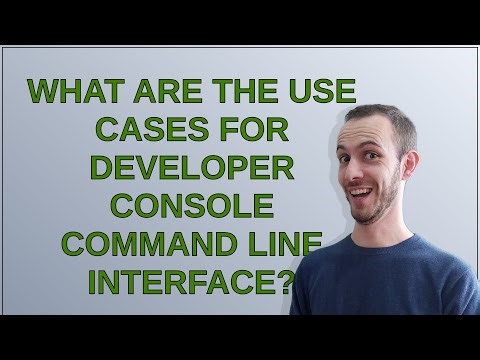 Salesforce: What are the use cases for developer console command line interface?