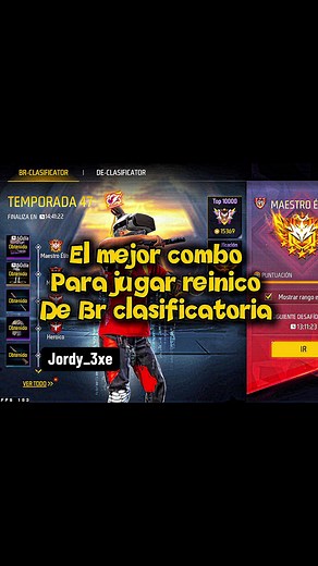 Mejor Combo para Reinicio de BR Clasificatoria en Free Fire