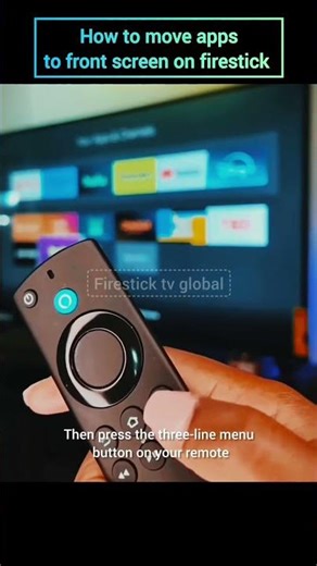 How to move apps to main screen on firestick #firestick #tv