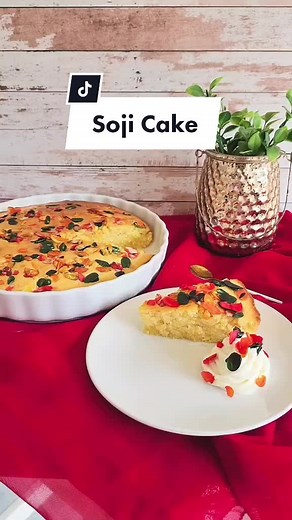 Delicious Eggless Soji Cake Recipe