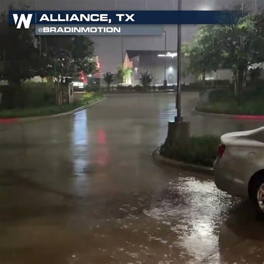 Sirens Blare As Storms Sweep Through Texas