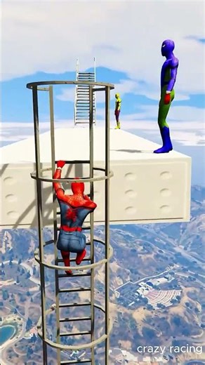 Spider Man Vs Hulk😱😱😱 #gta #marvelhero #gtav #superherorun #hulk #spiderman