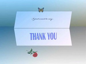 "Thank you" video card... | Happy Birthday Wishes, Messages and Cards