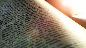 Download close up of old book animation