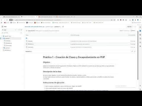 CREACIÓN DE CLASES Y ENCAPSULAMIENTO EN PHP