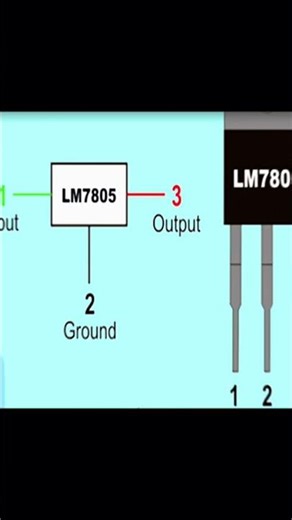 Lm7805 transistor diagram #shortvideo