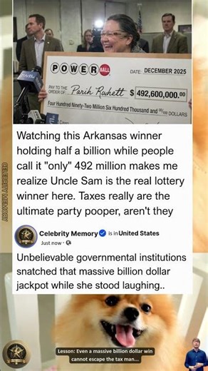 How does losing a billion dollars in taxes change your perspective on winning?
