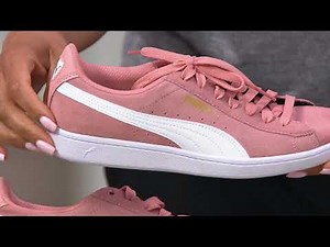 Puma Suede Lace Up Sneakers - Vikky Classic on QVC