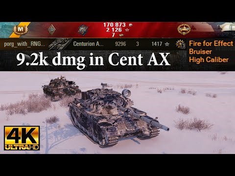 Centurion Action X video in Ultra HD 4K🔝 9.2k dmg with a clutch ending 🔝 World of Tanks ✔️