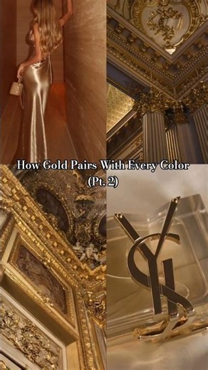 Which one’s your favorite? 👇 Gold Color Combos (Part 2) ✨