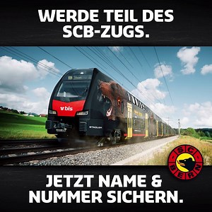 Willkommen im SC Bern-Zug! 🚂🚃🚃🚃 ➡ www.scb.ch/zug | SC Bern