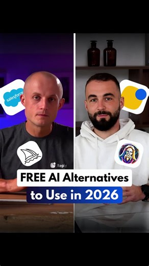 Oleg Bilozor on Instagram: "FREE AI Alternatives in 2026🔥 #freeai #aitools #aitoolsyouneed #googlegemini #claude"