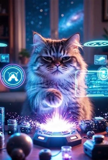 My Cat Isn’t Sleeping… He’s Running a Spaceship!