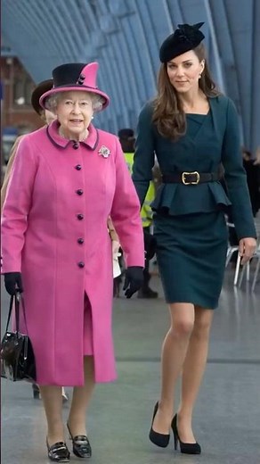 Queen Elizabeth II & Kate Middleton Shine in Elegant Royal Outing