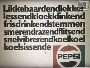 Pepsi commercial - Likkenbaardendlekkerlessend 1979