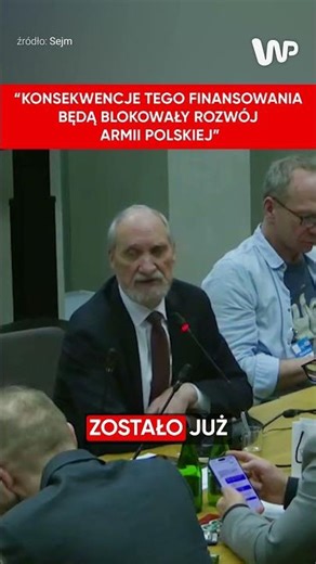Program SAFE. Macierewicz: Dlaczego minister MON boi się przyjść tutaj