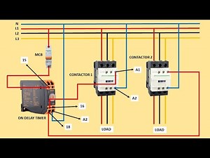 On Delay Timer Connection with Contactor | On Delay Timer | Contactor
