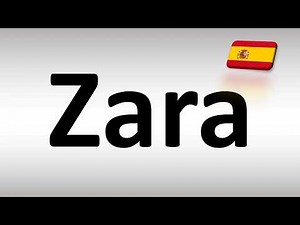 How to Pronounce Zara (Spanish)