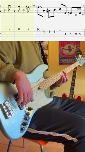 Kyuss - 100º (Bass Cover with Tabs) #bass #tabs #cover #kyuss #music #rock #stoner #100º #desert