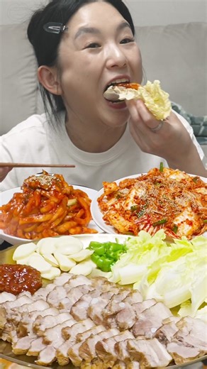 보쌈무김치 만들기: 수육 겉절이 레시피