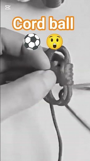 How to Make a Perfect Cord Ball from Rope 🧶 | Step-by-Step DIY Tutorial #shorts #craft #cord #diy