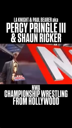 3.3K views · 928 reactions | LA Knight aka Shaun Ricker is interviewed along with his manager Percy Pringle III aka the late Legend Paul Bearer on NWA Championship Wrestling From Hollywood #LAKnight #PaulBearer #NWA #CWFH | WCNTRLHq | Facebook