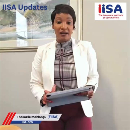 IISA Updates with our CEO Momentum is building at IISA. In this video, our CEO shares what stakeholders need to know about what’s coming next. | Insurance Institute of South Africa