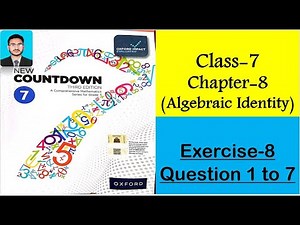 Class 7 Math Exercise 8 Question 1 to 7 || New countdown third edition class 7 exercise 8