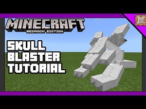 MINECRAFT BEDROCK SANS SKULL BLASTER TUTORIAL [COMMAND BLOCK TUTORIAL]