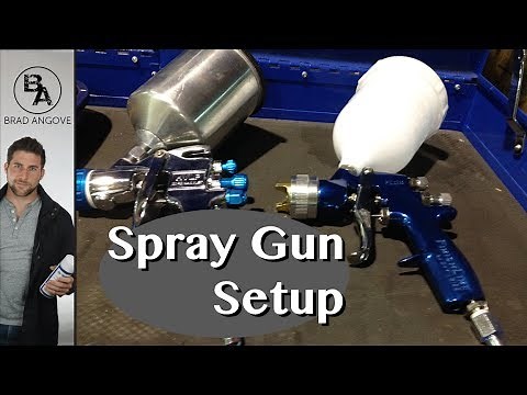 How to set up your paint gun.