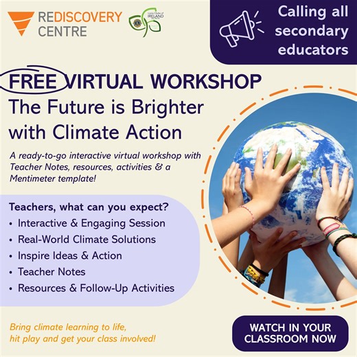 🌍FREE VIRTUAL WORKSHOP: The Future is Brighter with Climate Action Calling all secondary educators: bring climate learning to life in your classroom! Our ready-to-go, interactive virtual workshop is now available to watch back anytime, complete with: ✨Interactive & Engaging Activities 🍃Real-World Climate Solutions 💡Ideas & Inspiration to spark student action 📘 Teacher Notes 🧰Resources & Follow-Up Activities 📊 Mentimeter Template for instant class participation Suitable for all secondary st