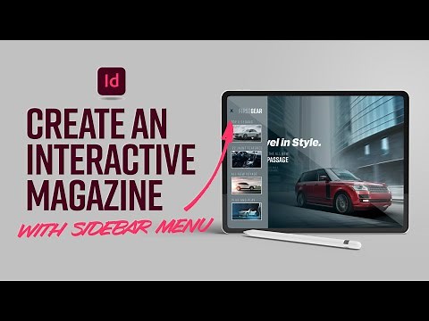 Create an interactive magazine with sidebar menu in Adobe InDesign
