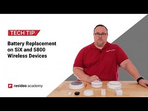 Battery Replacement for a SiX and 5800 Wireless Device
