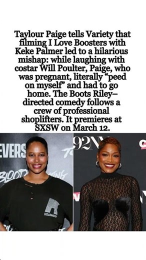 Keke Palmer Made Taylour Paige Laugh So Hard She Peed On Set #KekePalmer #TaylourPaige