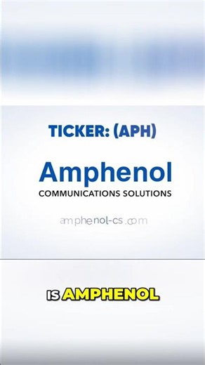 Amphenol: The AI Server Rack Connector Giant Revealed #shorts