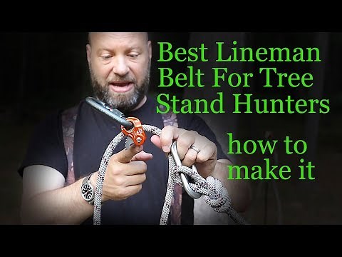 My Custom Linemans Belt For Tree Stand Hunters