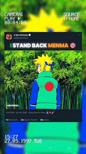 I Stand Back Menma | Naruto Shippuden