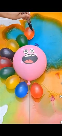 Colourful Cute cute Balloon Popping #shortsfeed #asmr