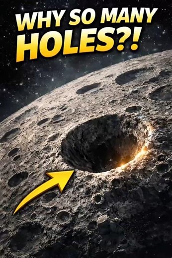 Why the Moon Is Covered in Holes ?! 🌕
