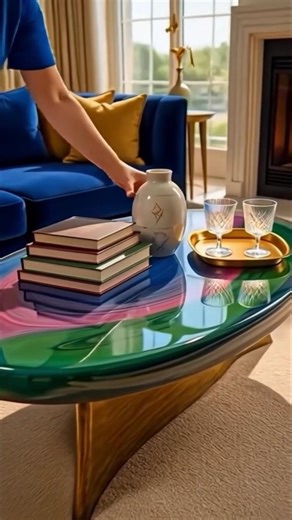 INSANE Epoxy Coffee Table Transformation 😱 From Liquid to Luxury